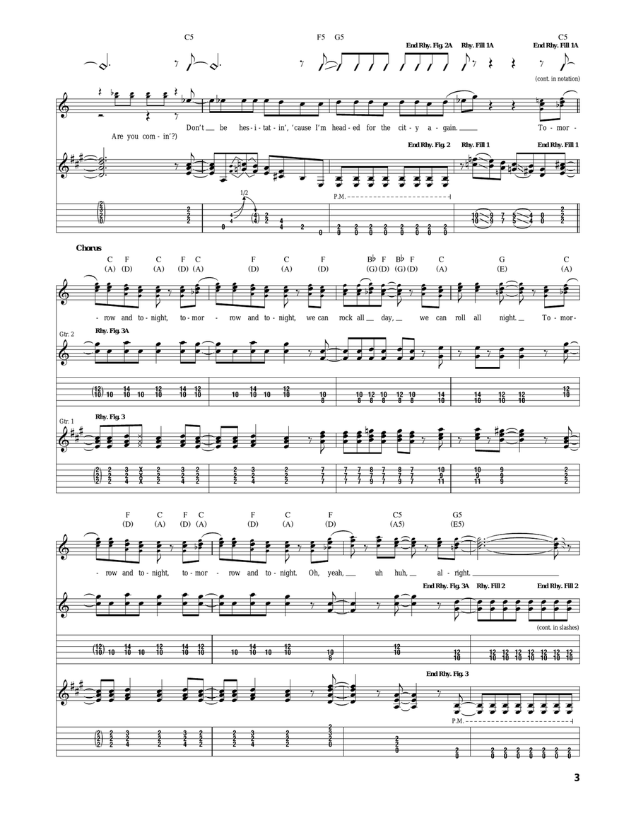 Tomorrow And Tonight Tomorrow And Tonight Acoustic Guitar scores gallery preview page 3