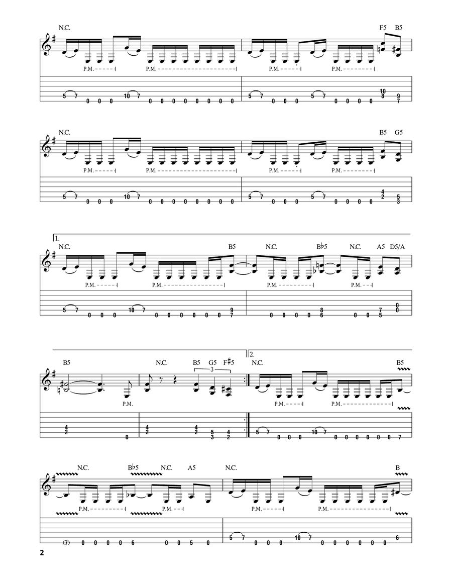 Holy Wars...The Punishment Due Acoustic Guitar scores gallery preview page 2
