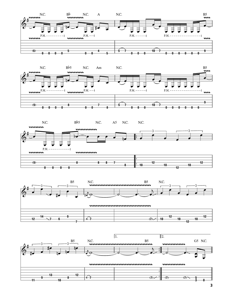 Holy Wars...The Punishment Due Acoustic Guitar scores gallery preview page 3