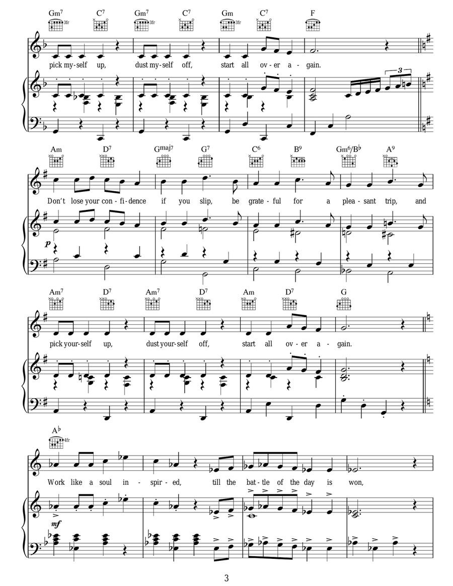 Pick Yourself Up Pick Yourself Up Guitar scores gallery preview page 3