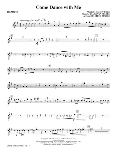 Come Dance With Me - Bb Trumpet 1