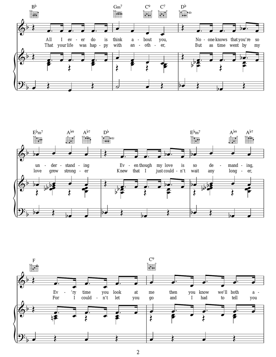 I Couldn't Live Without Your Love Guitar scores gallery preview page 2