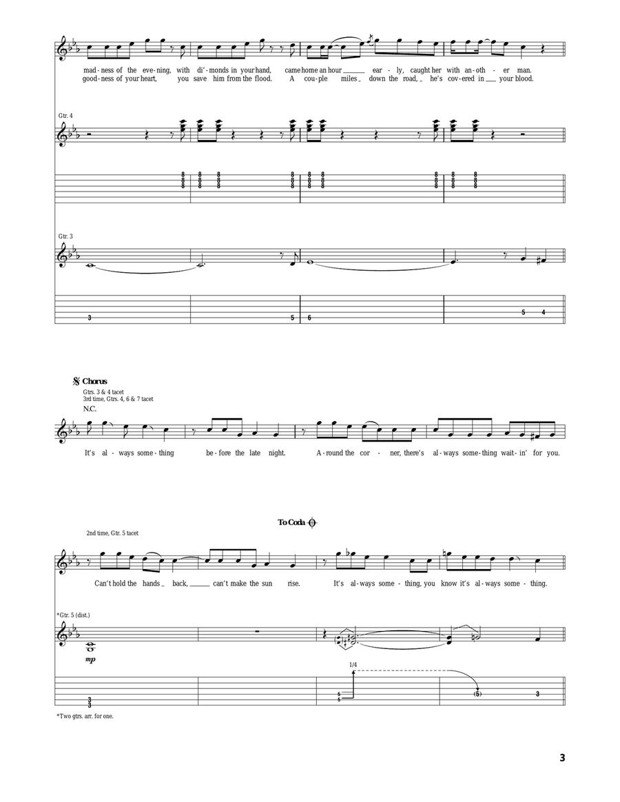 Always Something Always Something Acoustic Guitar scores gallery preview page 3