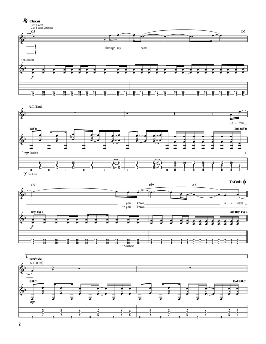 Spiders Spiders Acoustic Guitar scores gallery preview page 2