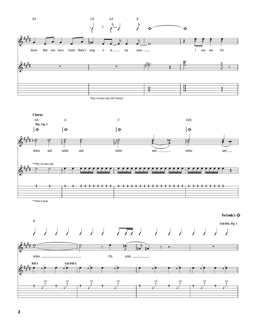 I Can See For Miles Acoustic Guitar scores gallery preview page 2