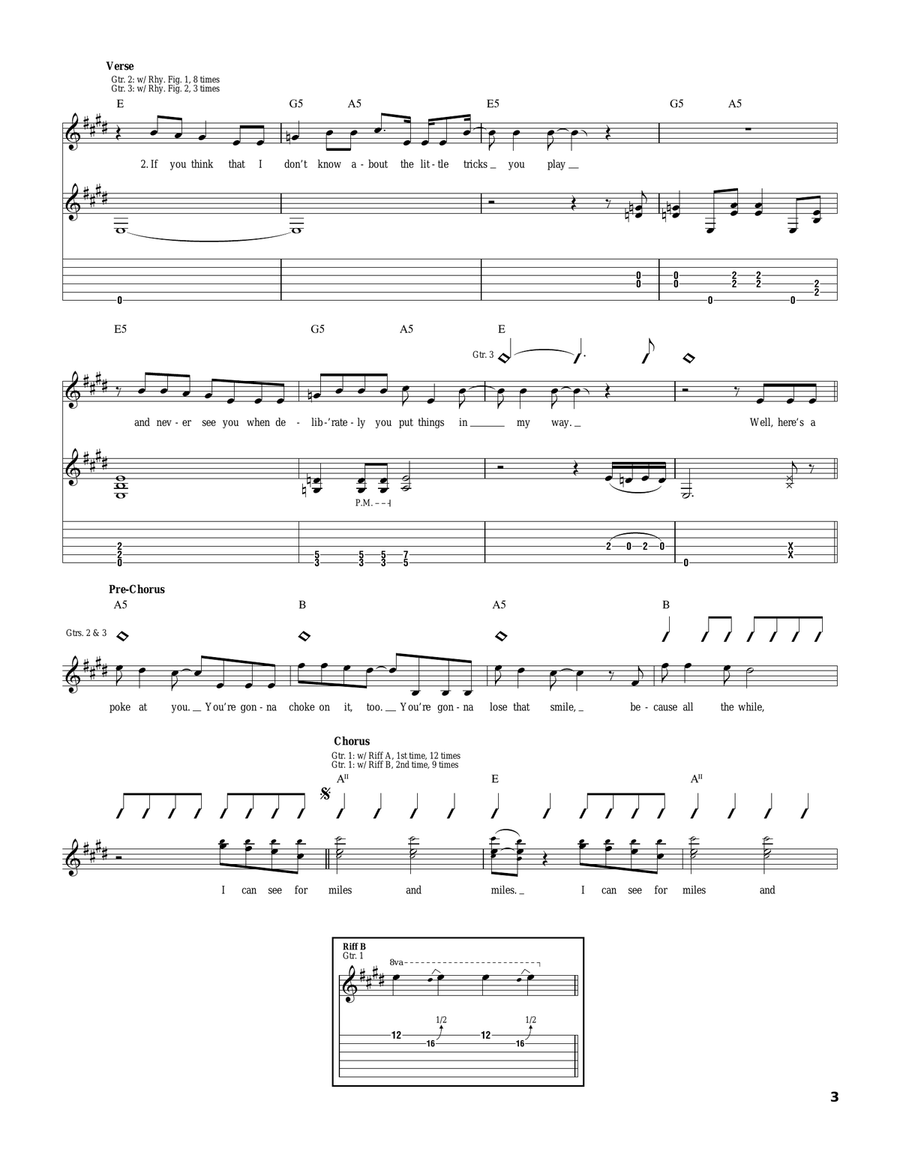 I Can See For Miles Acoustic Guitar scores gallery preview page 3