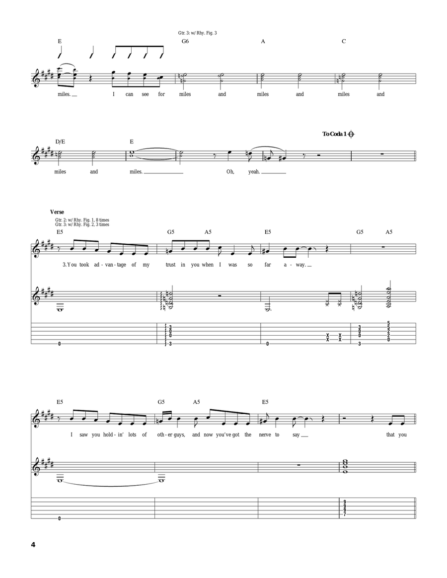 I Can See For Miles Acoustic Guitar scores gallery preview page 4