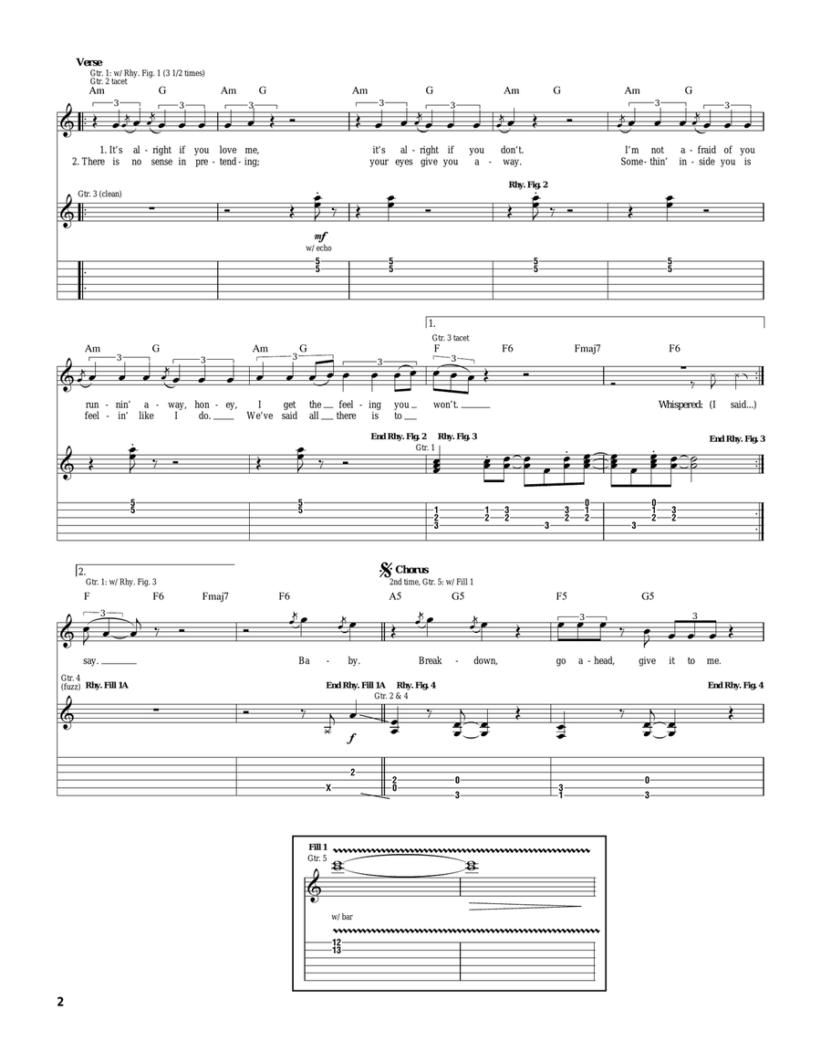 Breakdown Breakdown Acoustic Guitar scores gallery preview page 2