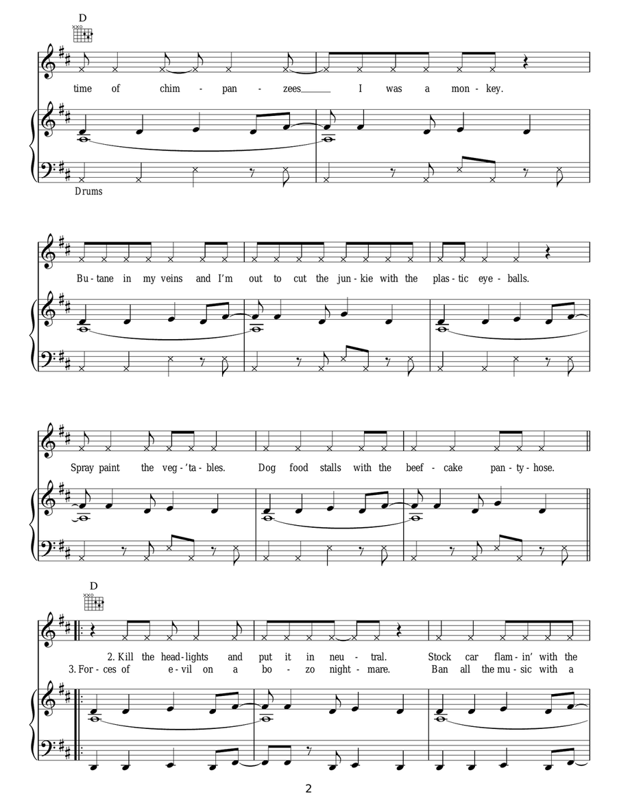 Loser Loser Acoustic Guitar scores gallery preview page 2