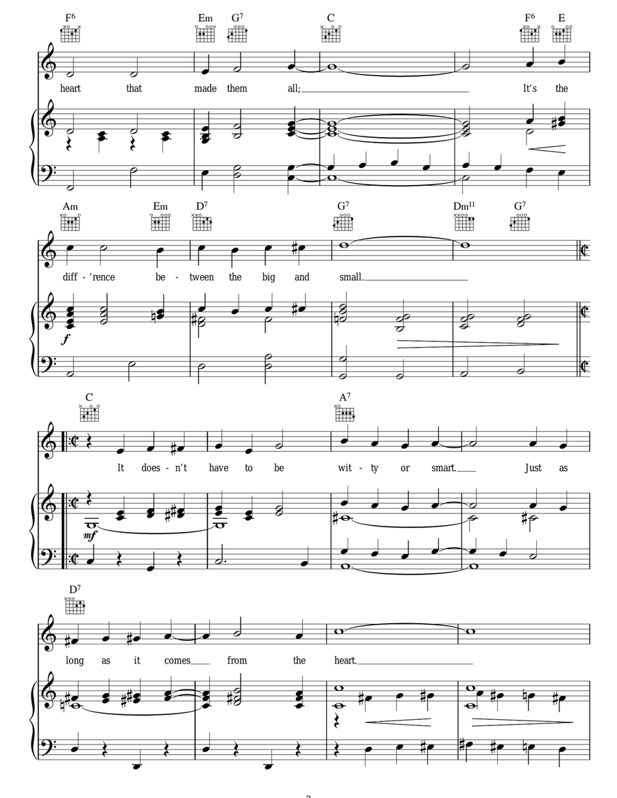 The Song's Gotta Come From The Heart Guitar scores gallery preview page 2