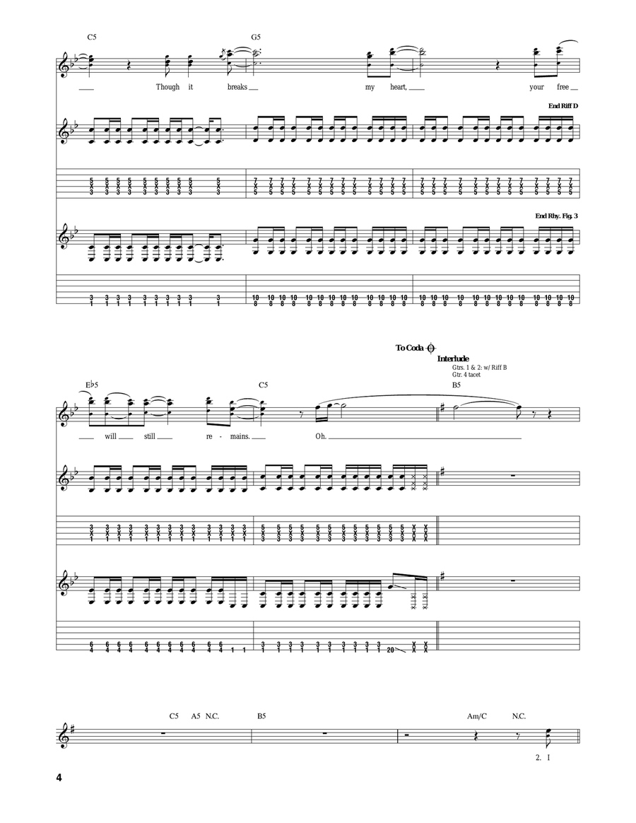 Still Remains Still Remains Acoustic Guitar scores gallery preview page 4