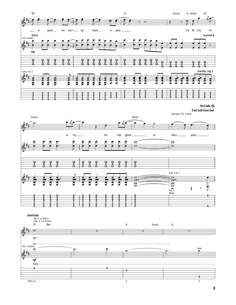 Ghost Of Days Gone By Ghost Of Days Gone By Acoustic Guitar scores gallery preview page 3