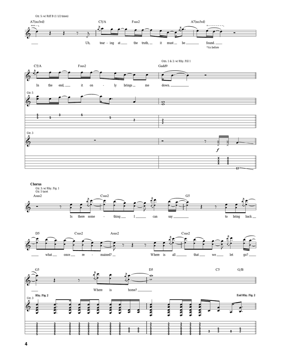 Home Home Acoustic Guitar scores gallery preview page 4