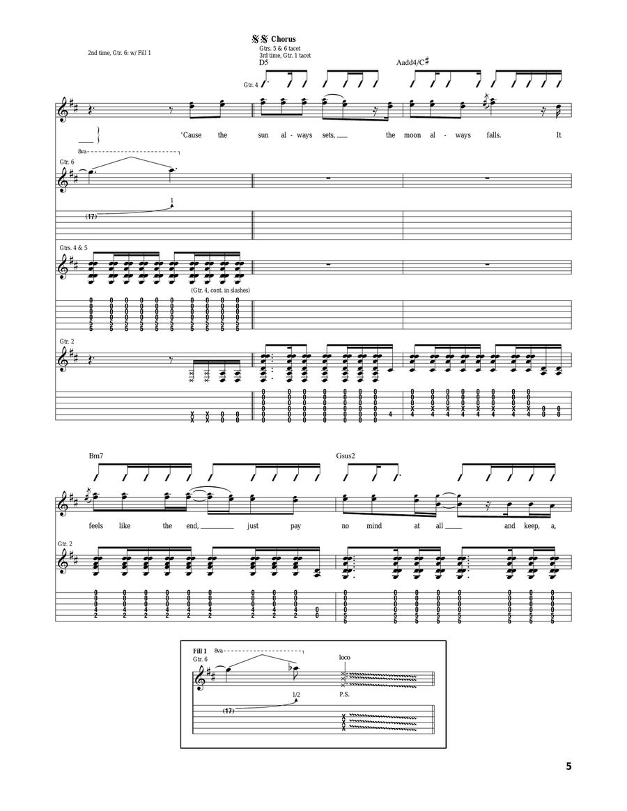 Life Must Go On Life Must Go On Acoustic Guitar scores gallery preview page 5