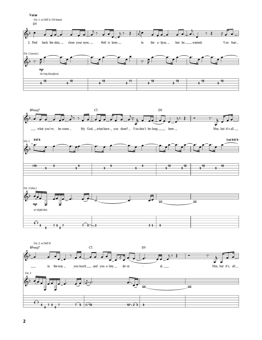 Slip To The Void Slip To The Void Acoustic Guitar scores gallery preview page 2
