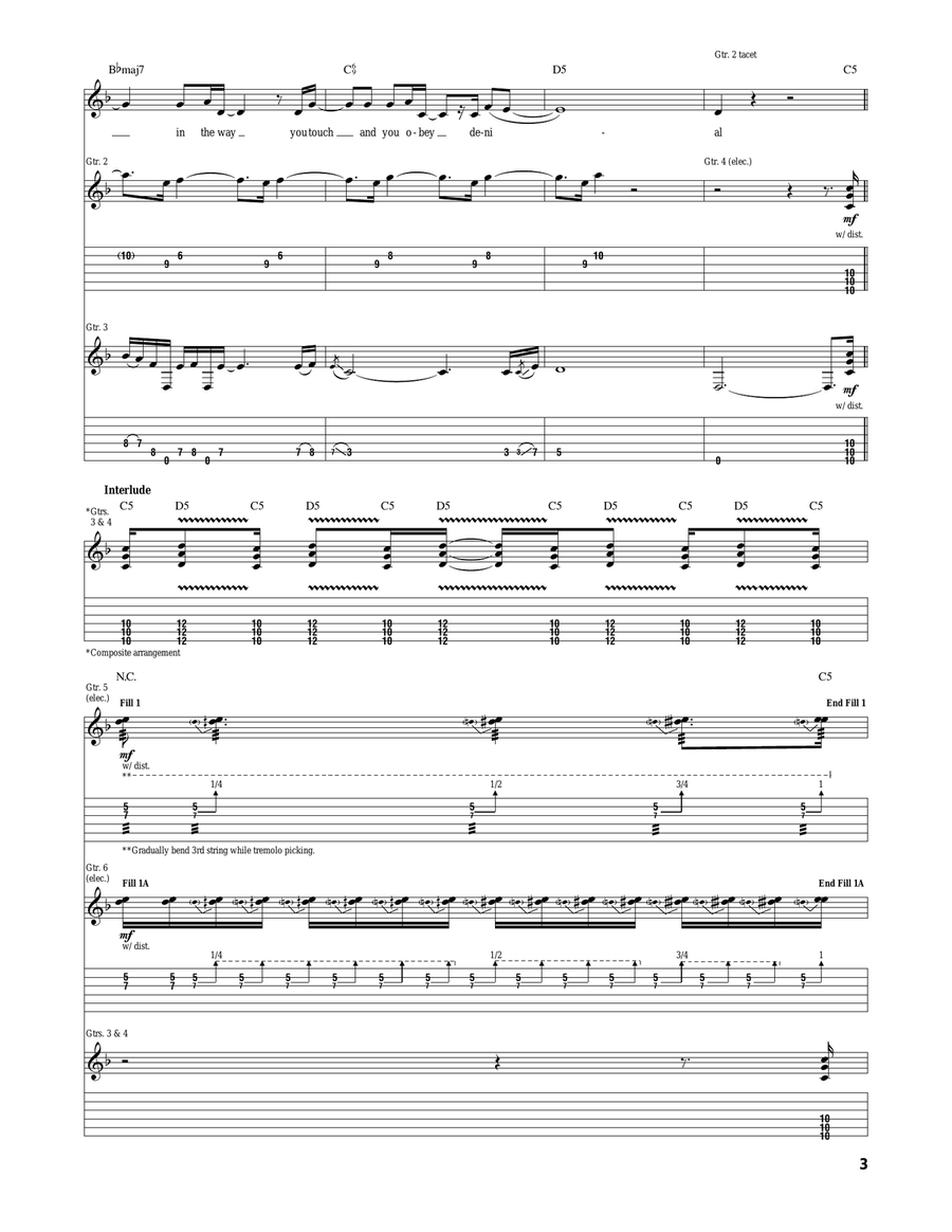 Slip To The Void Slip To The Void Acoustic Guitar scores gallery preview page 3