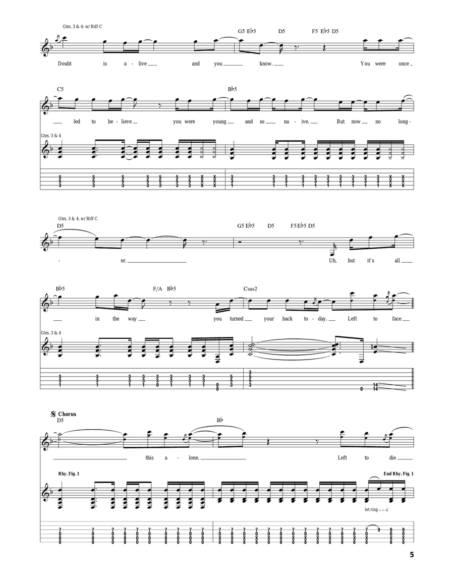 Slip To The Void Slip To The Void Acoustic Guitar scores gallery preview page 5