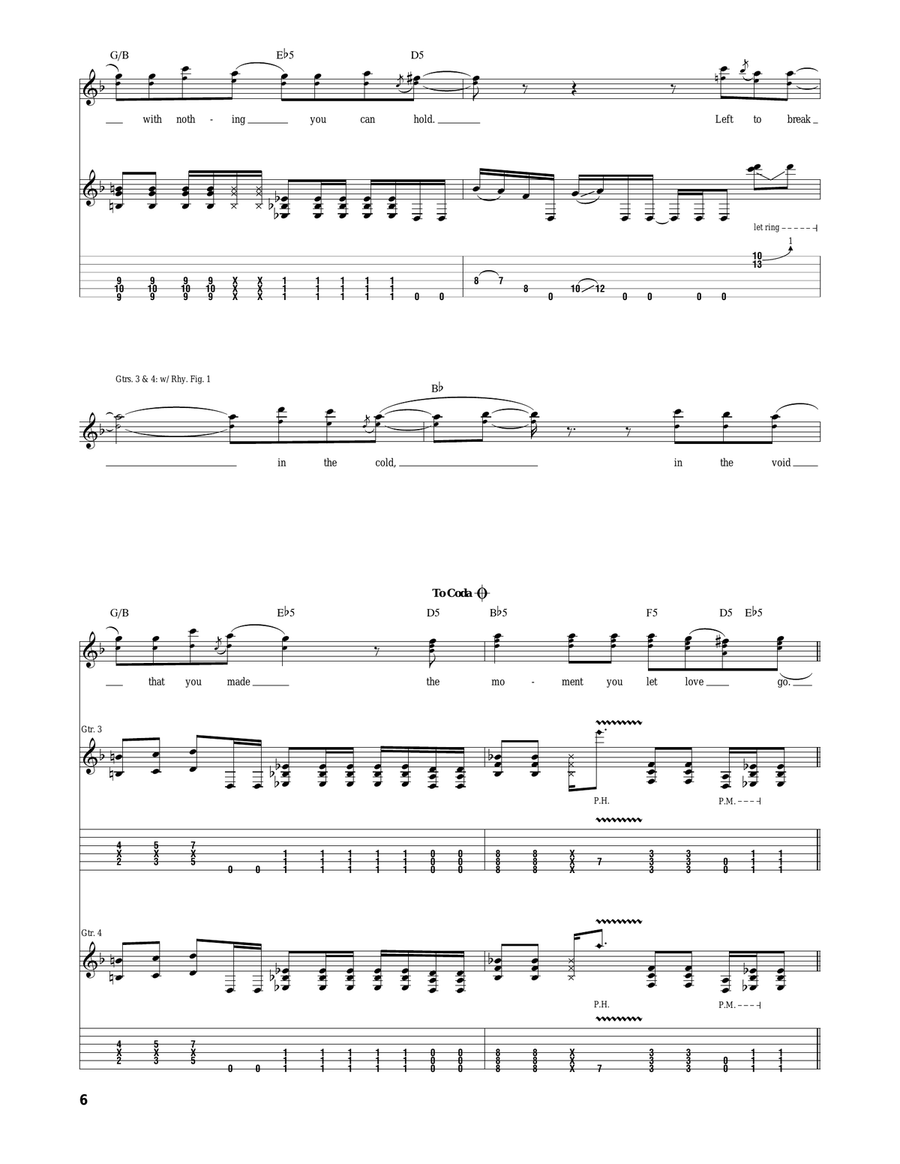 Slip To The Void Slip To The Void Acoustic Guitar scores gallery preview page 6