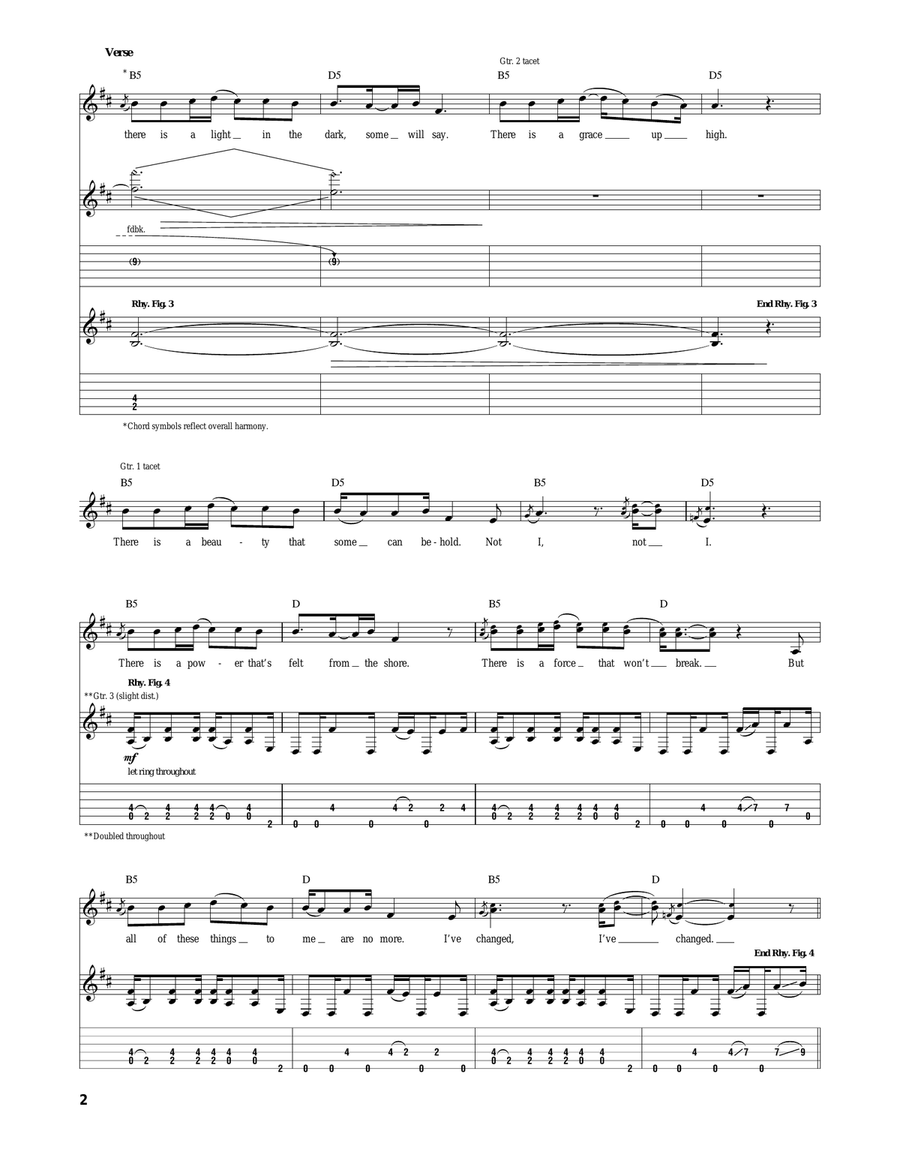 Zero Zero Acoustic Guitar scores gallery preview page 2