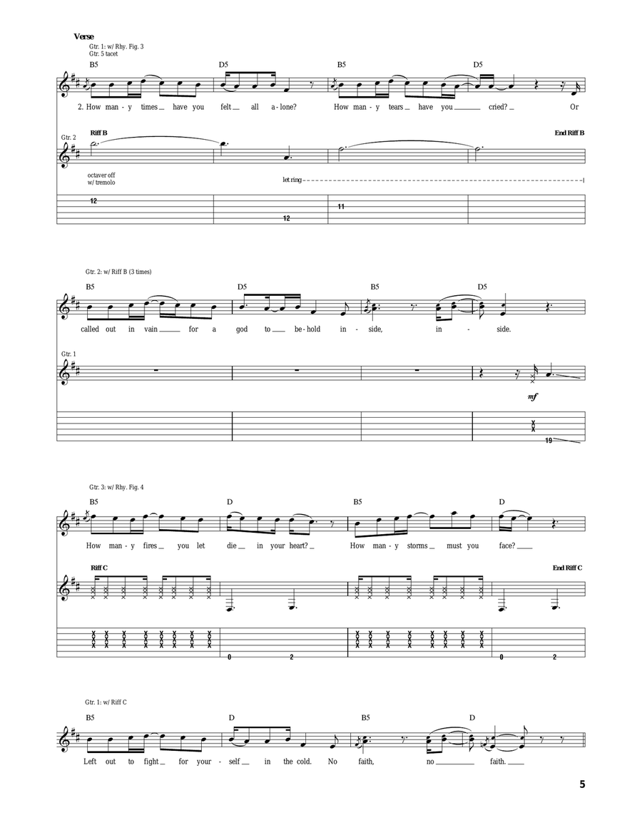 Zero Zero Acoustic Guitar scores gallery preview page 5