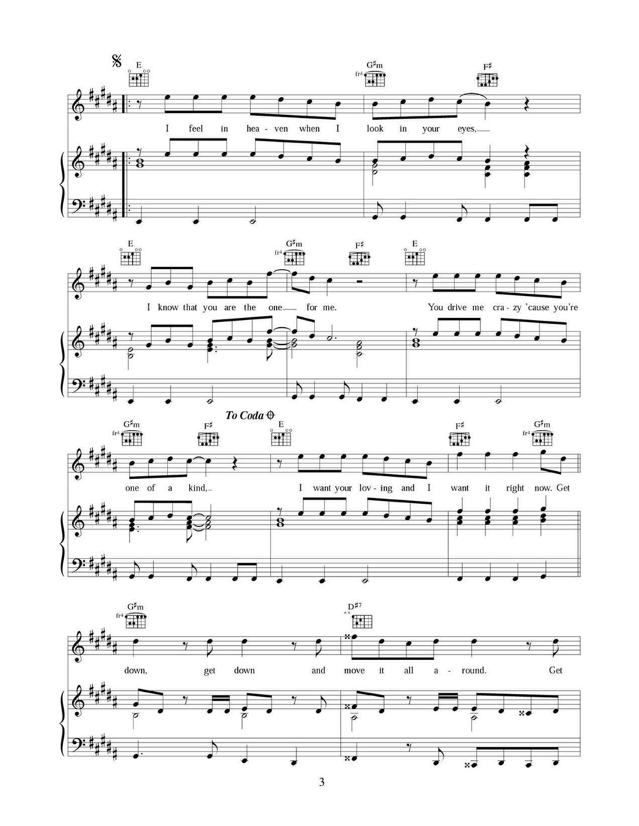 Get Down (You're The One For Me) Acoustic Guitar scores gallery preview page 3