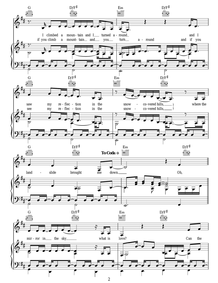 Landslide Landslide Acoustic Guitar scores gallery preview page 2
