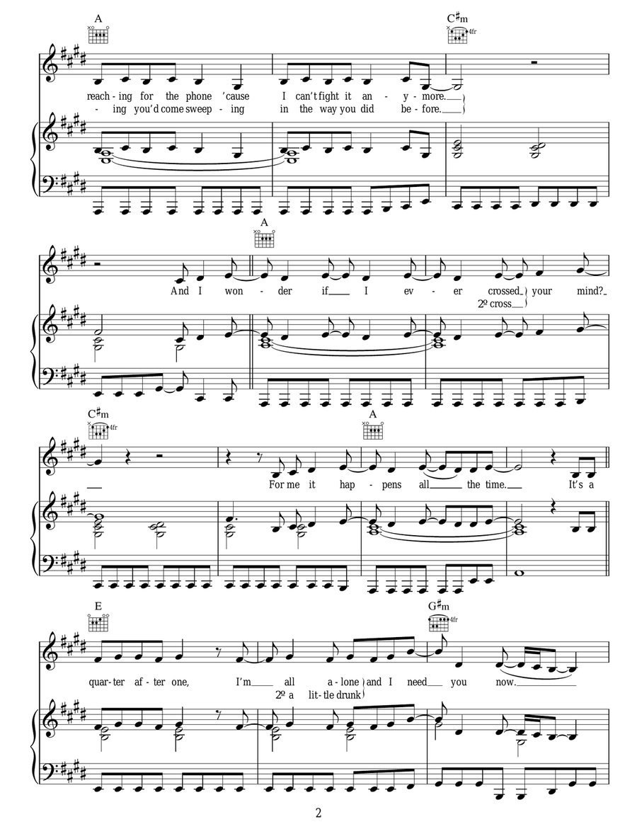 Need You Now Need You Now Acoustic Guitar scores gallery preview page 2