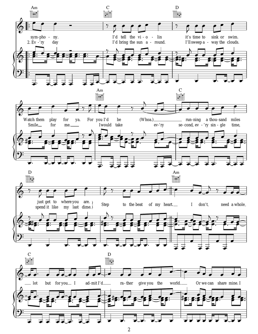 Somebody To Love Somebody To Love Acoustic Guitar scores gallery preview page 2