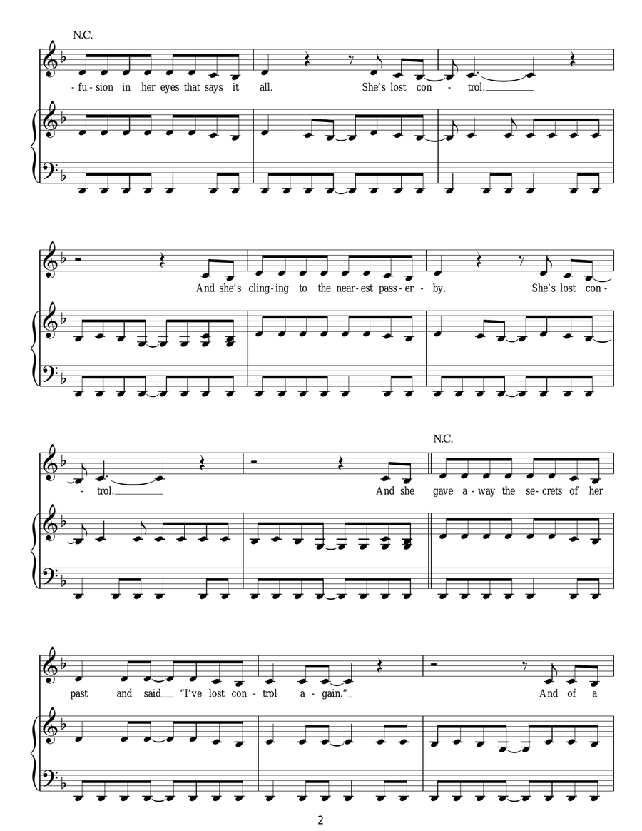 She's Lost Control She's Lost Control Acoustic Guitar scores gallery preview page 2