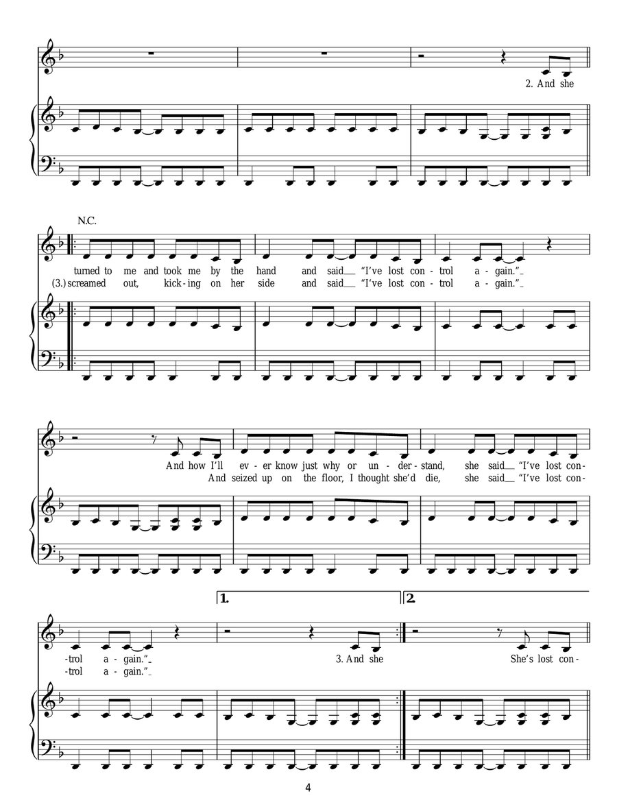 She's Lost Control She's Lost Control Acoustic Guitar scores gallery preview page 4