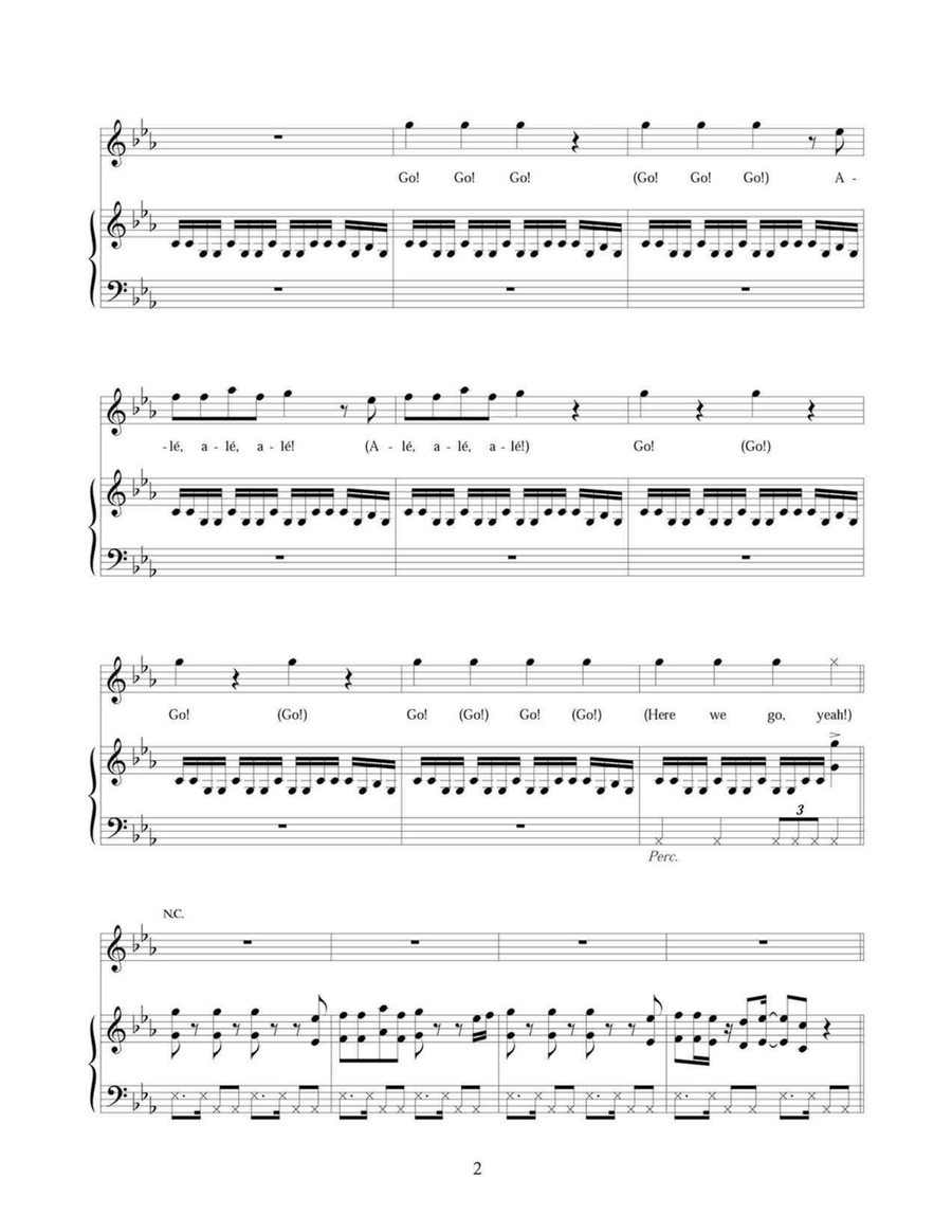 La Copa De La Vida (The Cup Of Life) Acoustic Guitar scores gallery preview page 2