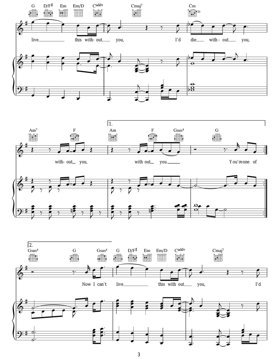 One Of God's Better People by Robbie Williams Acoustic Guitar - Digital Sheet Music page 3