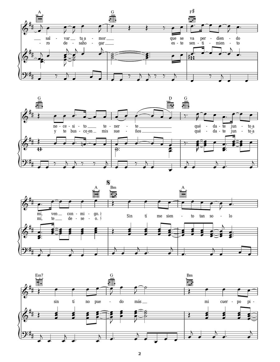 Nobody Wants To Be Lonely Acoustic Guitar scores gallery preview page 2