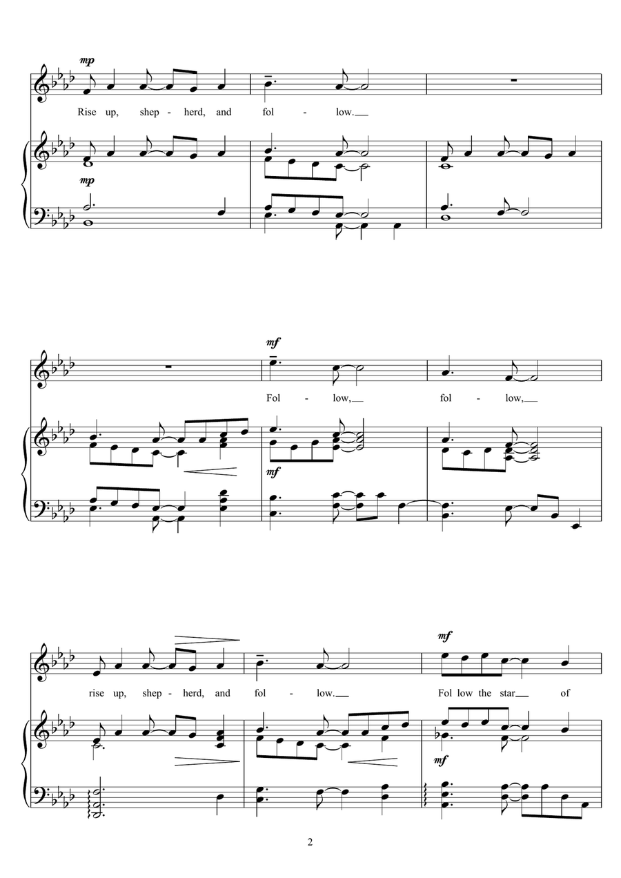 Rise Up, Shepherd, And Follow! Guitar scores gallery preview page 2