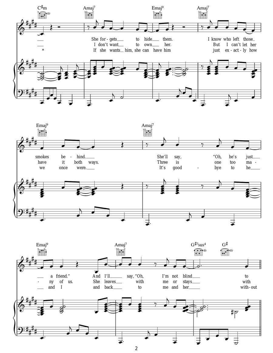Him Him Acoustic Guitar scores gallery preview page 2