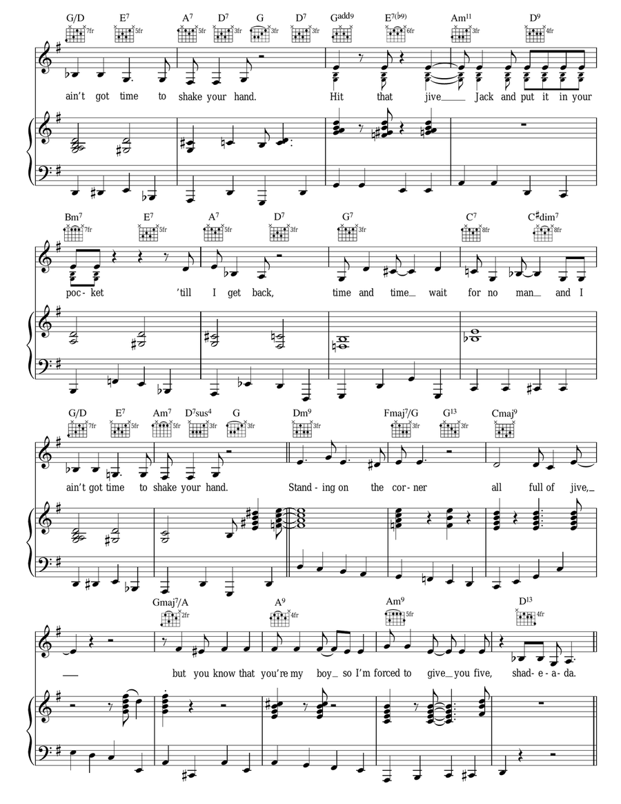 Hit That Jive Jack Hit That Jive Jack Guitar scores gallery preview page 4