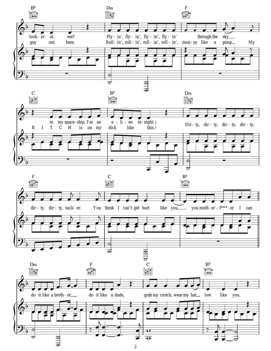 Do It Like A Dude Do It Like A Dude Acoustic Guitar scores gallery preview page 2