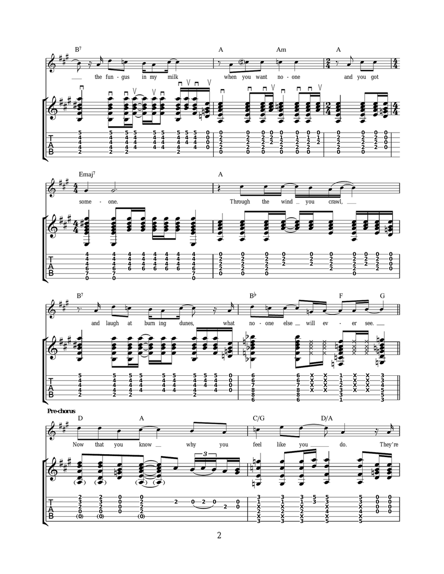 The Greatest View The Greatest View Acoustic Guitar scores gallery preview page 2