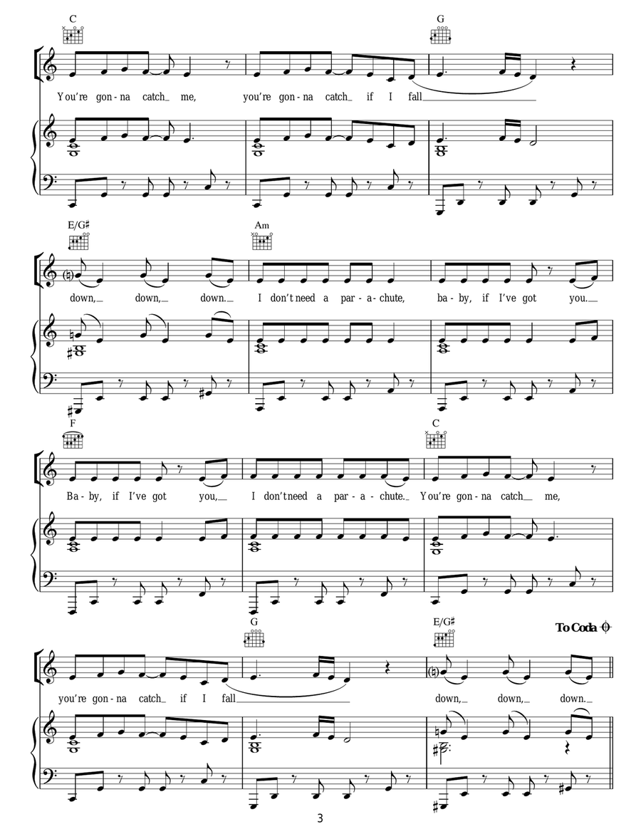 Parachute Acoustic Guitar scores gallery preview page 3