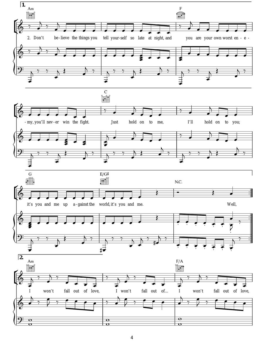 Parachute Acoustic Guitar scores gallery preview page 4