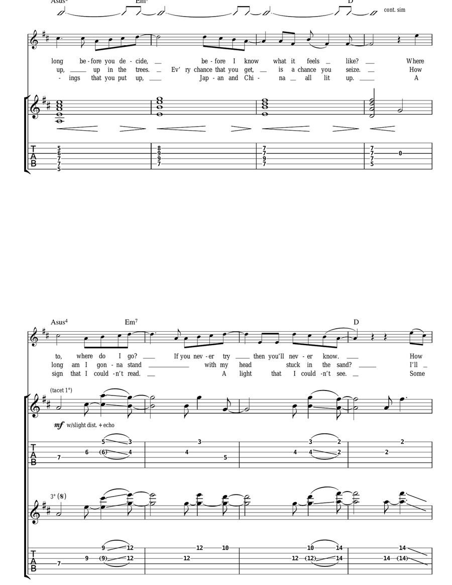 Speed Of Sound Speed Of Sound Acoustic Guitar scores gallery preview page 2