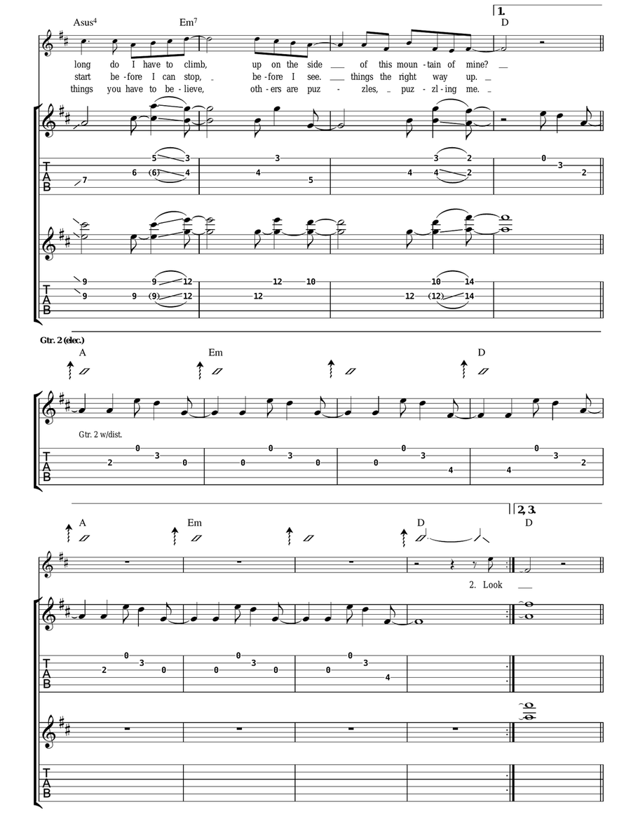 Speed Of Sound Speed Of Sound Acoustic Guitar scores gallery preview page 3