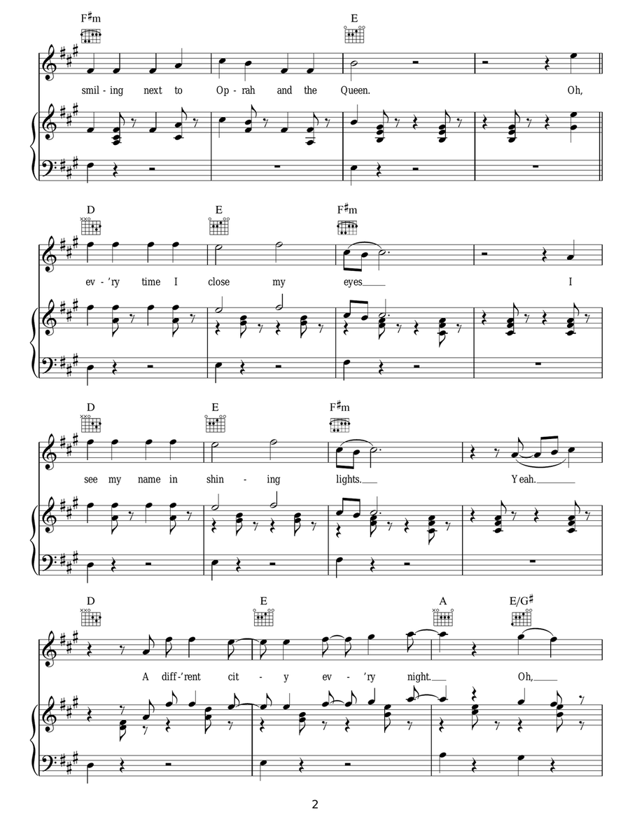 Billionaire Billionaire Acoustic Guitar scores gallery preview page 2