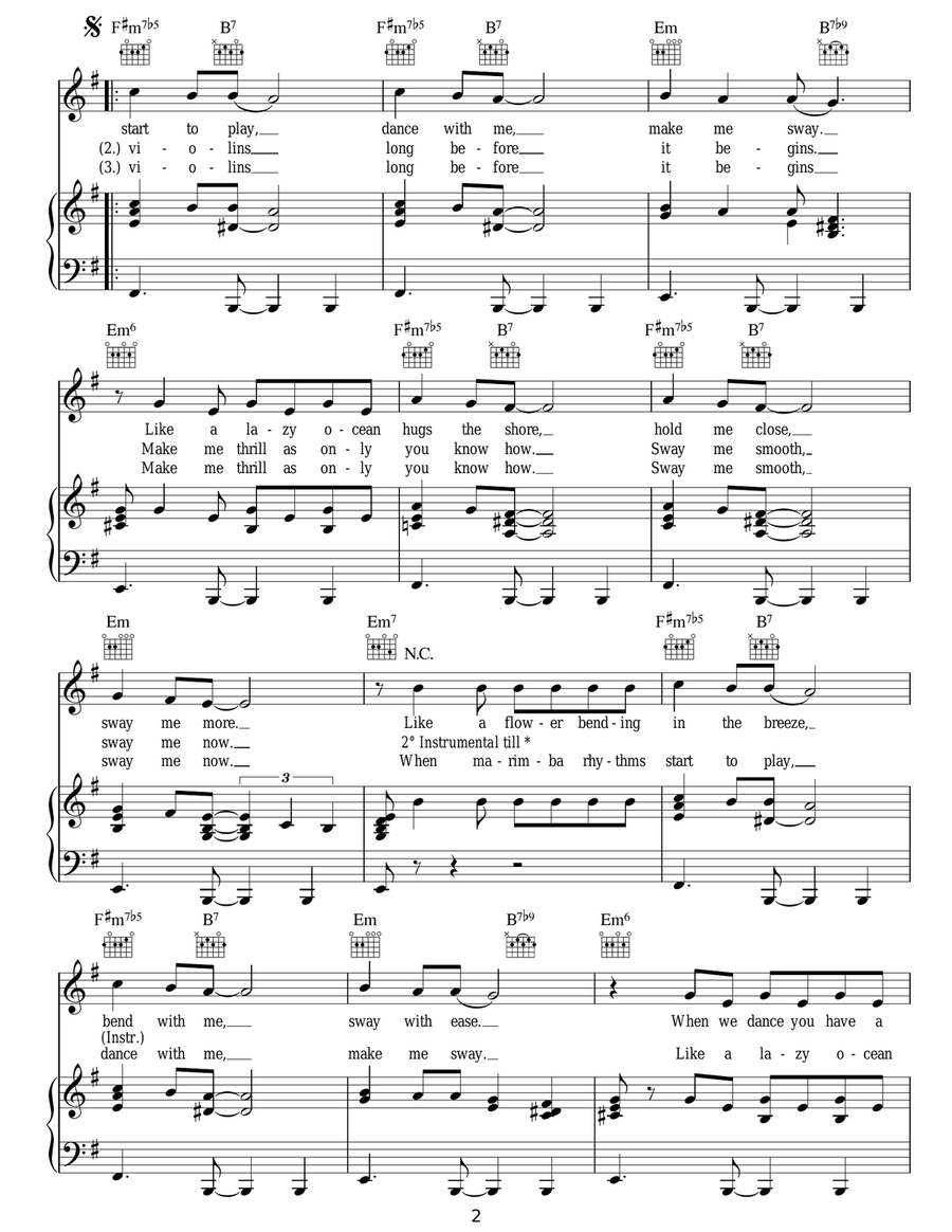 Sway (Quien Sera) Sway (Quien Sera) Acoustic Guitar scores gallery preview page 2