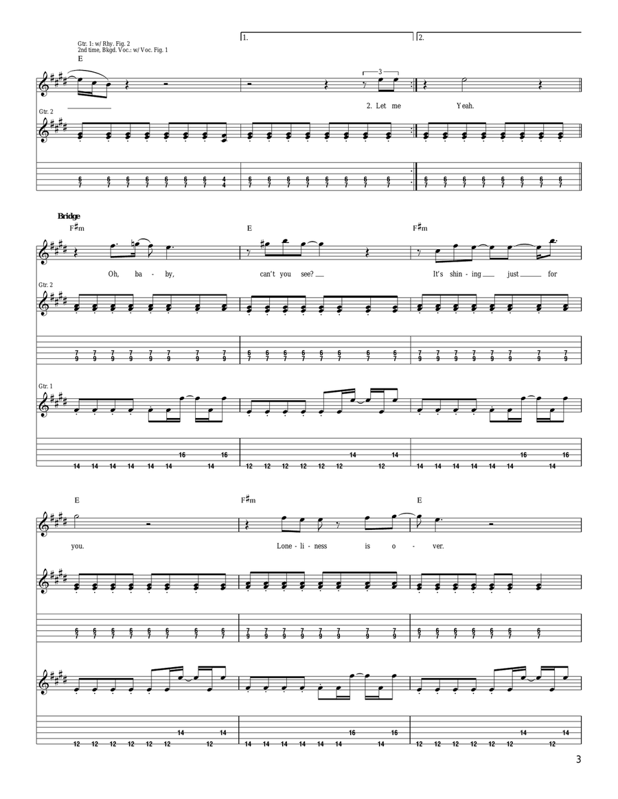 Everlasting Light Everlasting Light Acoustic Guitar scores gallery preview page 3