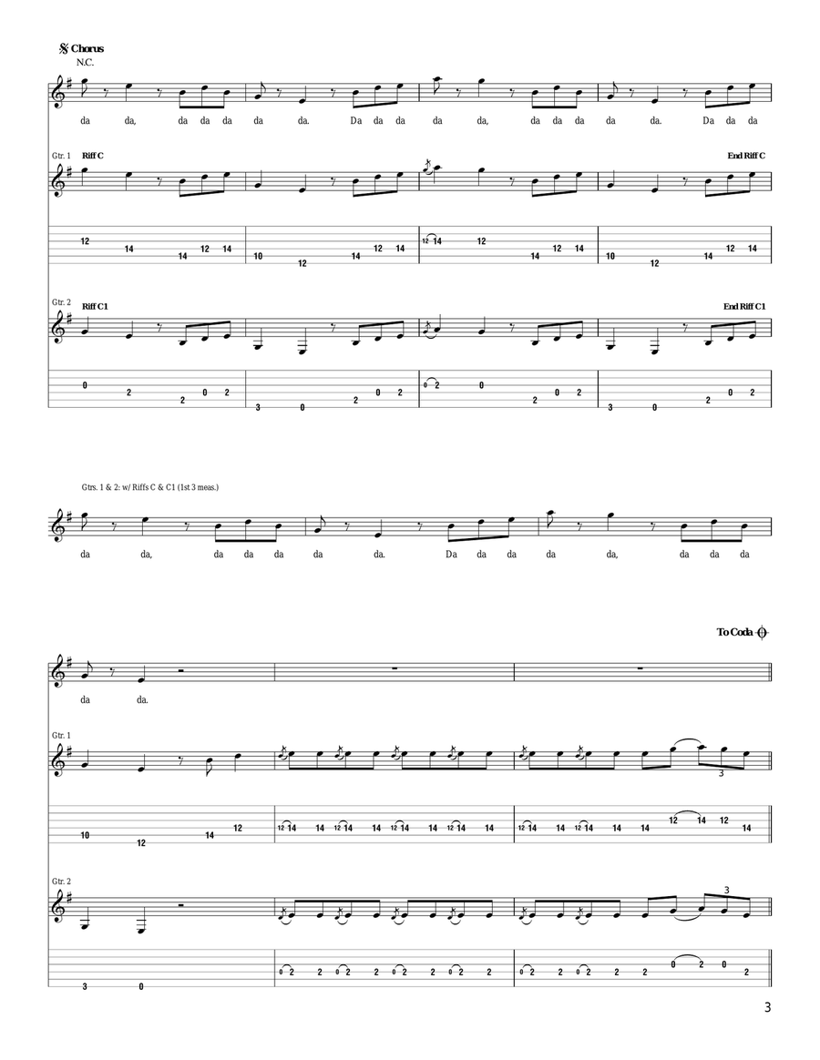 Howlin' For You Howlin' For You Acoustic Guitar scores gallery preview page 3