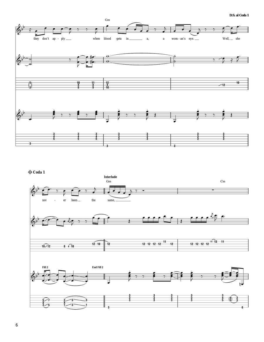 Ten Cent Pistol Ten Cent Pistol Acoustic Guitar scores gallery preview page 6