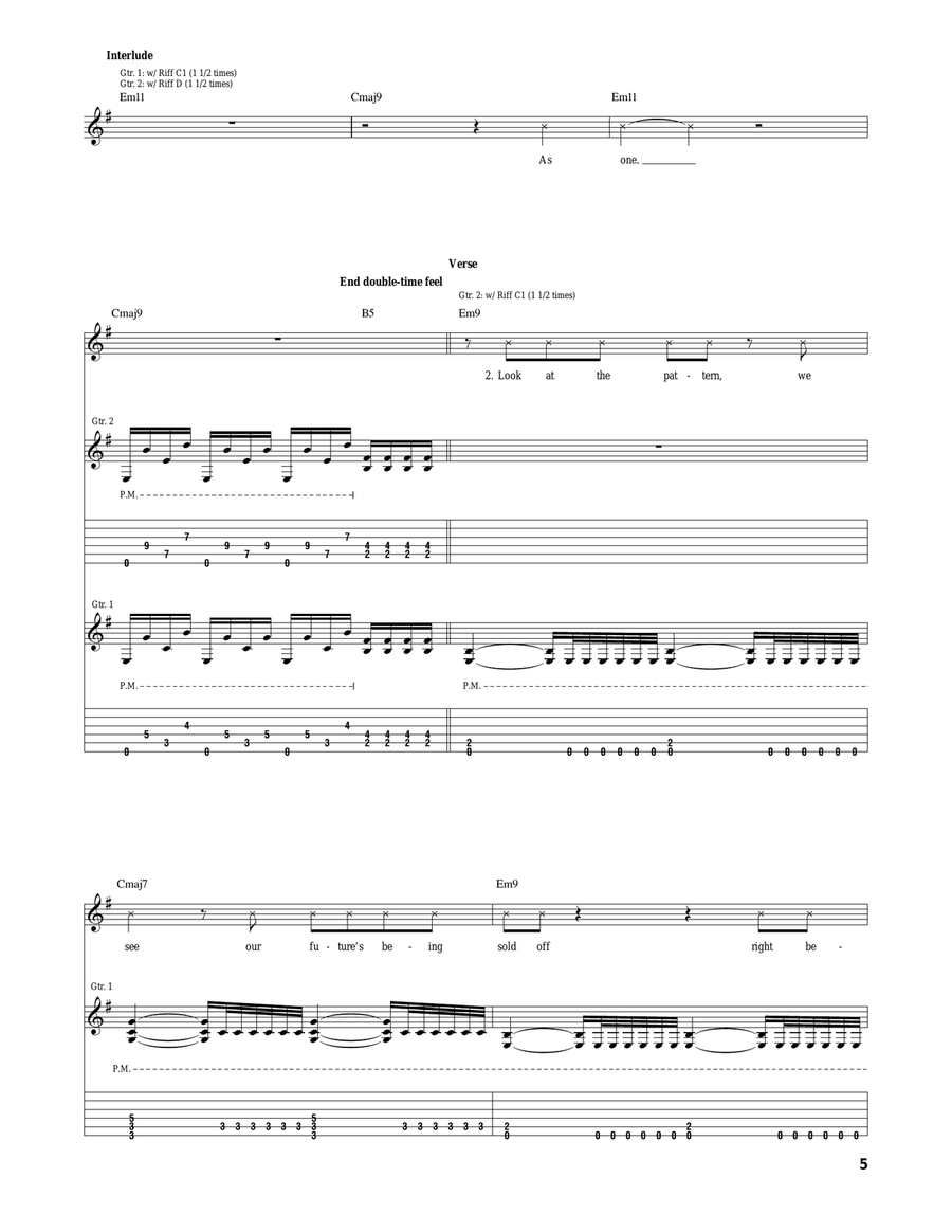 Won't Go Quietly Won't Go Quietly Acoustic Guitar scores gallery preview page 5