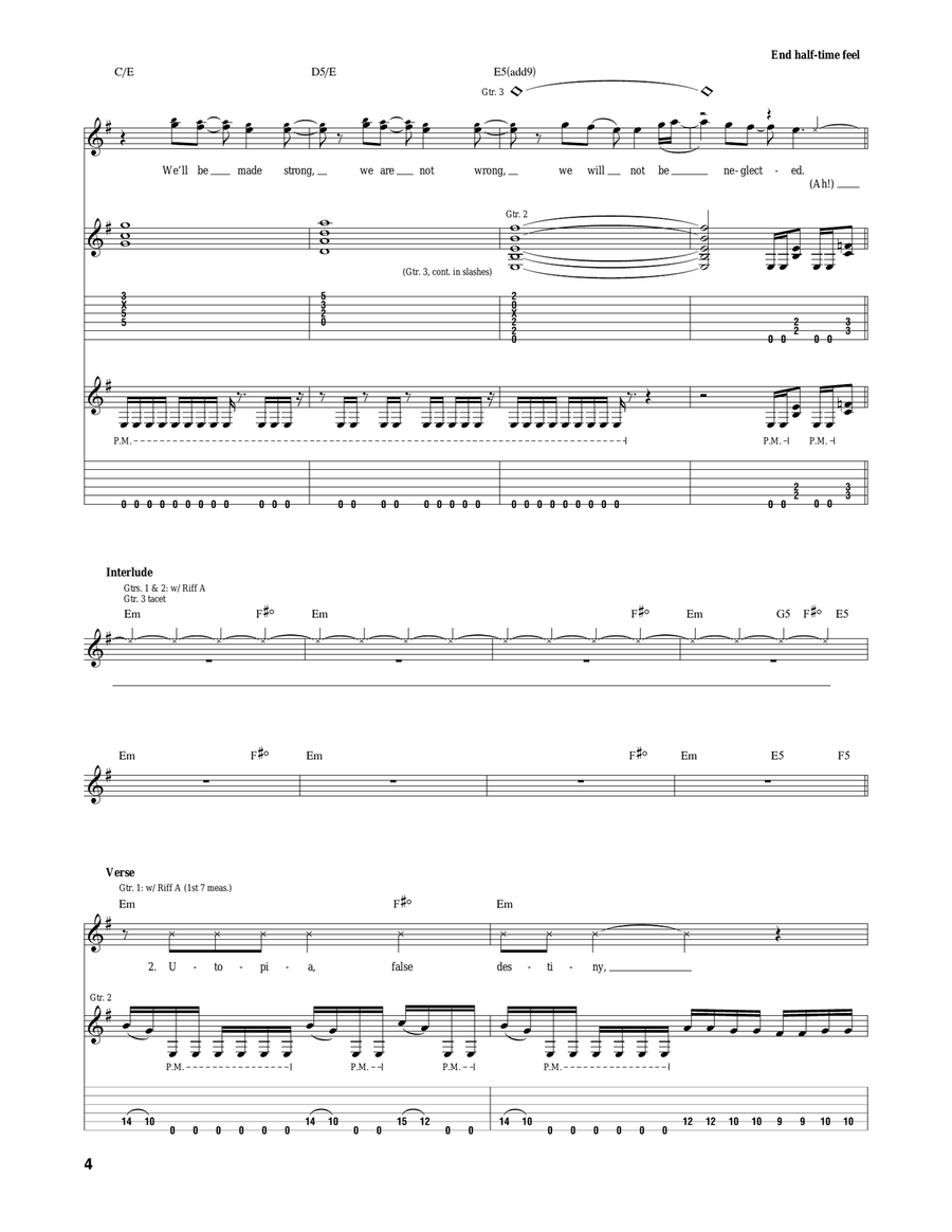 Some Of The People, All Of The Time Acoustic Guitar scores gallery preview page 4