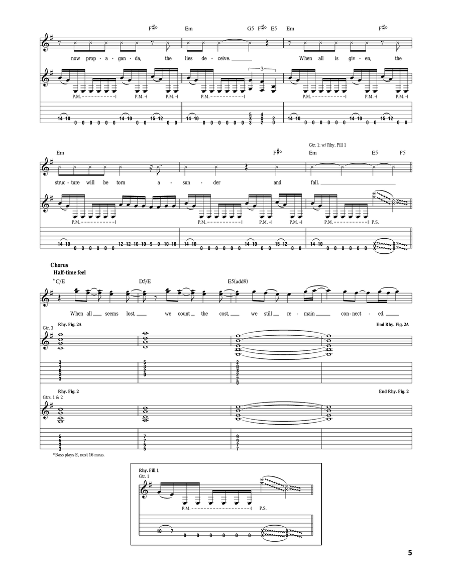 Some Of The People, All Of The Time Acoustic Guitar scores gallery preview page 5